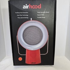 Airhood Cooking Fume Extraction Dual Filter 3 Speed Portable Red New Open Box