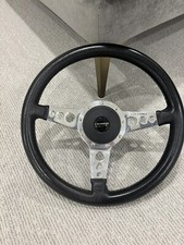 Porsche 911 Steering Wheel Lecarra Black Leather - Made In France