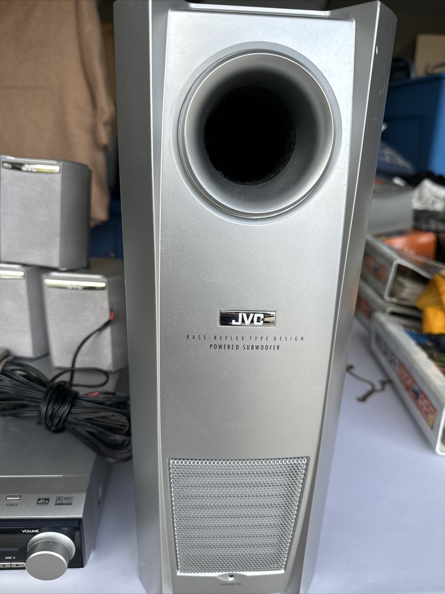 JVC XV-THM303 DVD Changer Complete Home Theater System W/ Remote Speakers  Sub