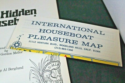 International Houseboat Pleasure Map Hellgate Excursions Hidden Houseboat Signed