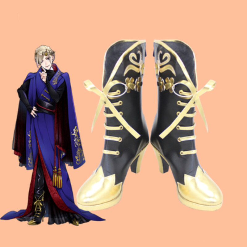 Disney Twisted-Wonderland Cosplay Shoes Vil Schoenheit Costume