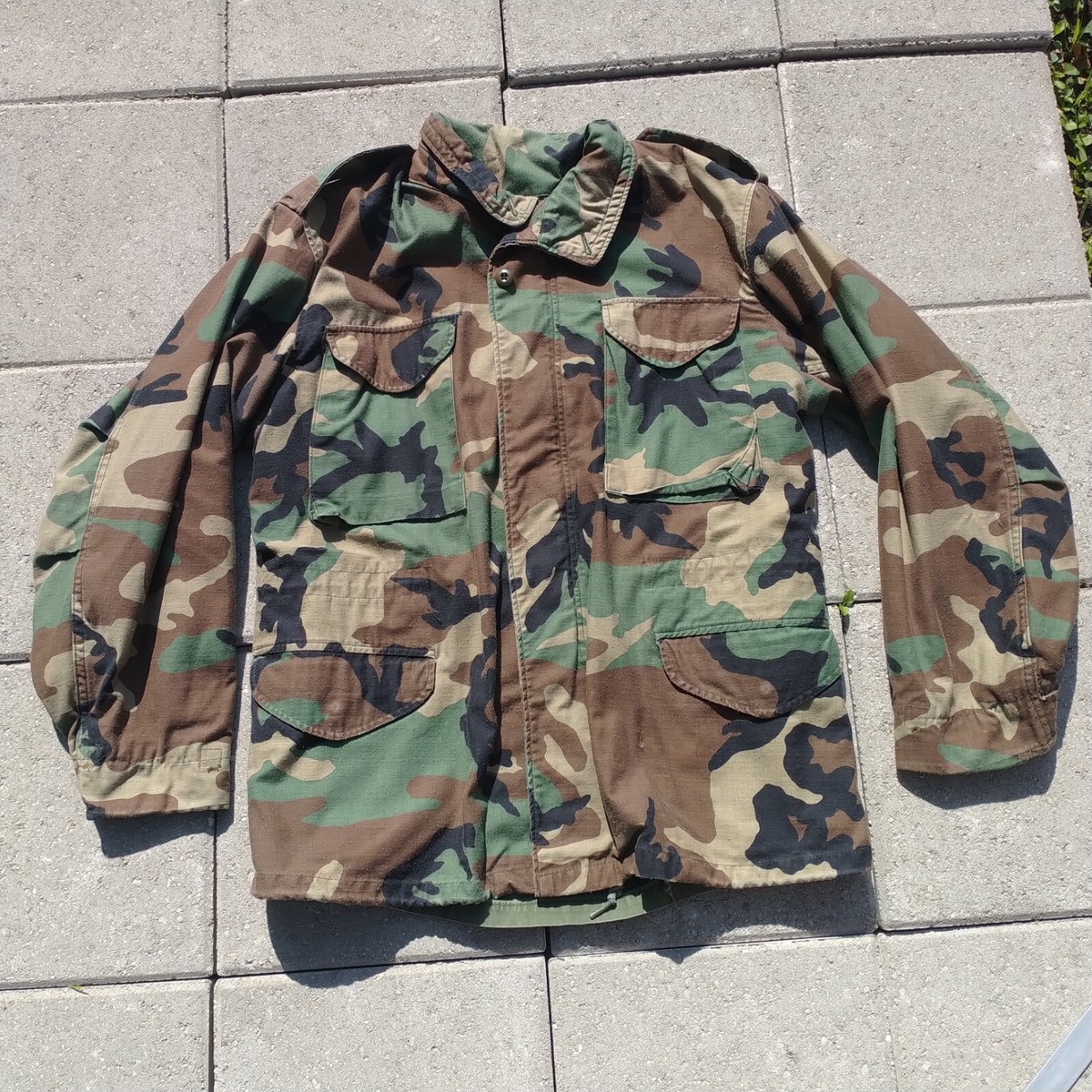 Vintage 80s US Army Military M65 Cold Weather Field Jacket Coat 