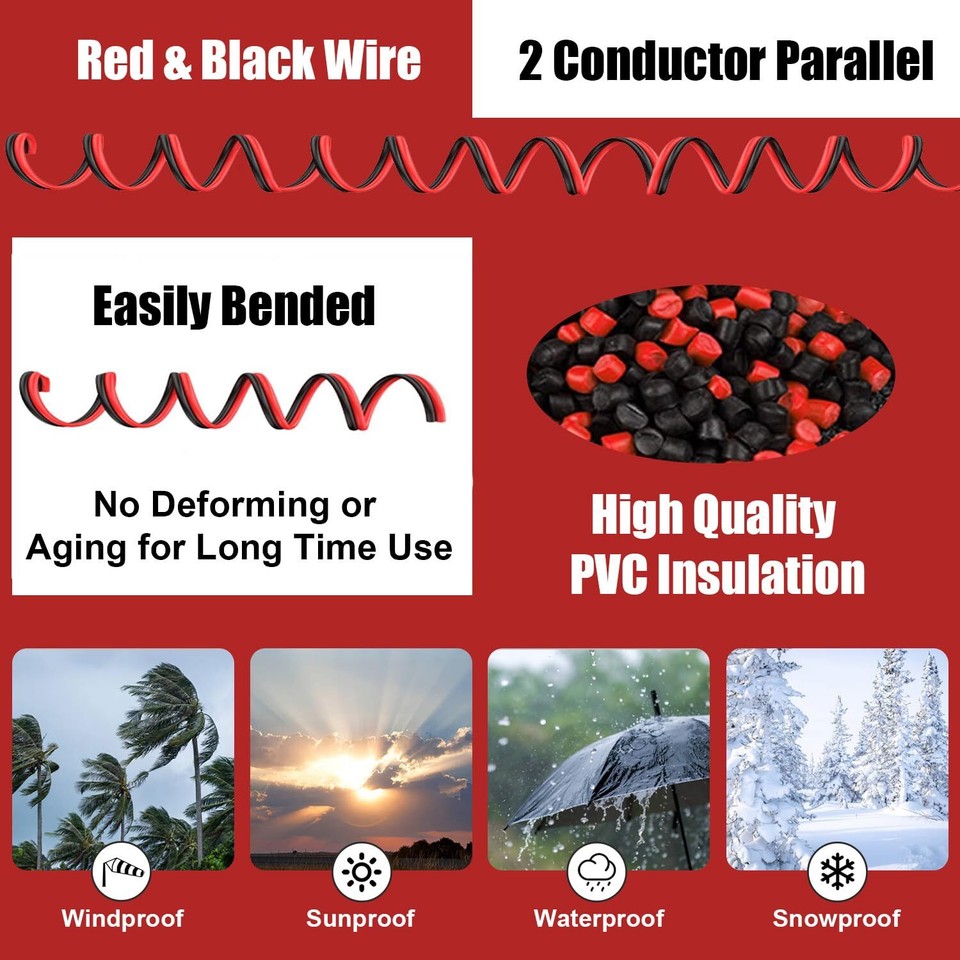 Cables Para Bocinas De Audio Calibre 16 AWG 100 Pies Ft Para Altavoces