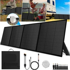 200W Foldable Portable Solar Panel w/Solar Angle Guide IP67 for Power Station RV