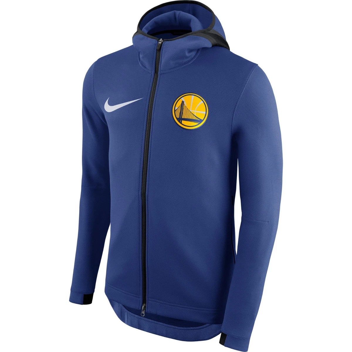 Nike Men's Dri-fit Golden State Warriors Nba Showtime Full-zip