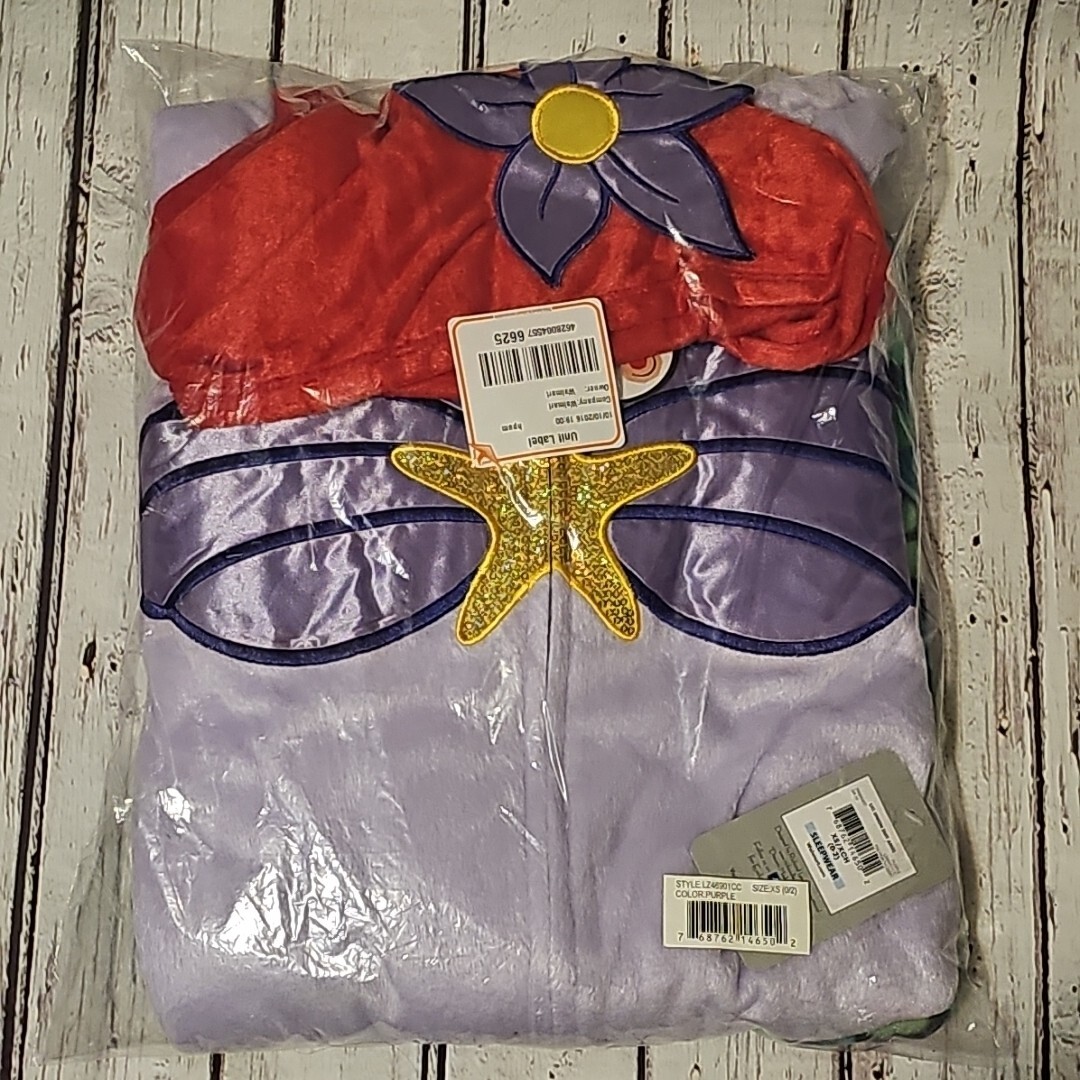 LITTLE MERMAID Ariel One Piece Womens Disney Costume Pajamas