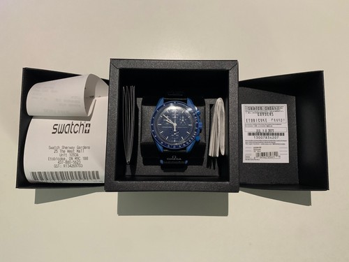Omega X Swatch Mission To Neptune Mint Condition, Never Worn. Comes With Receipt - Picture 1 of 3