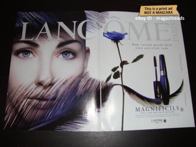 vintage LANCOME Cosmetics 2-Page PRINT AD 1999 CRISTIANA REALI