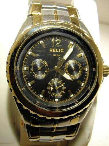 MEN RELIC WATCH, LARGE SIZE CHRONOGRAPH 