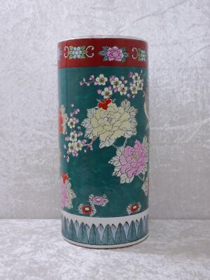 Gold Imari Porzellan Design Vase Schirmständer Handpainted - Vintage um 1980 