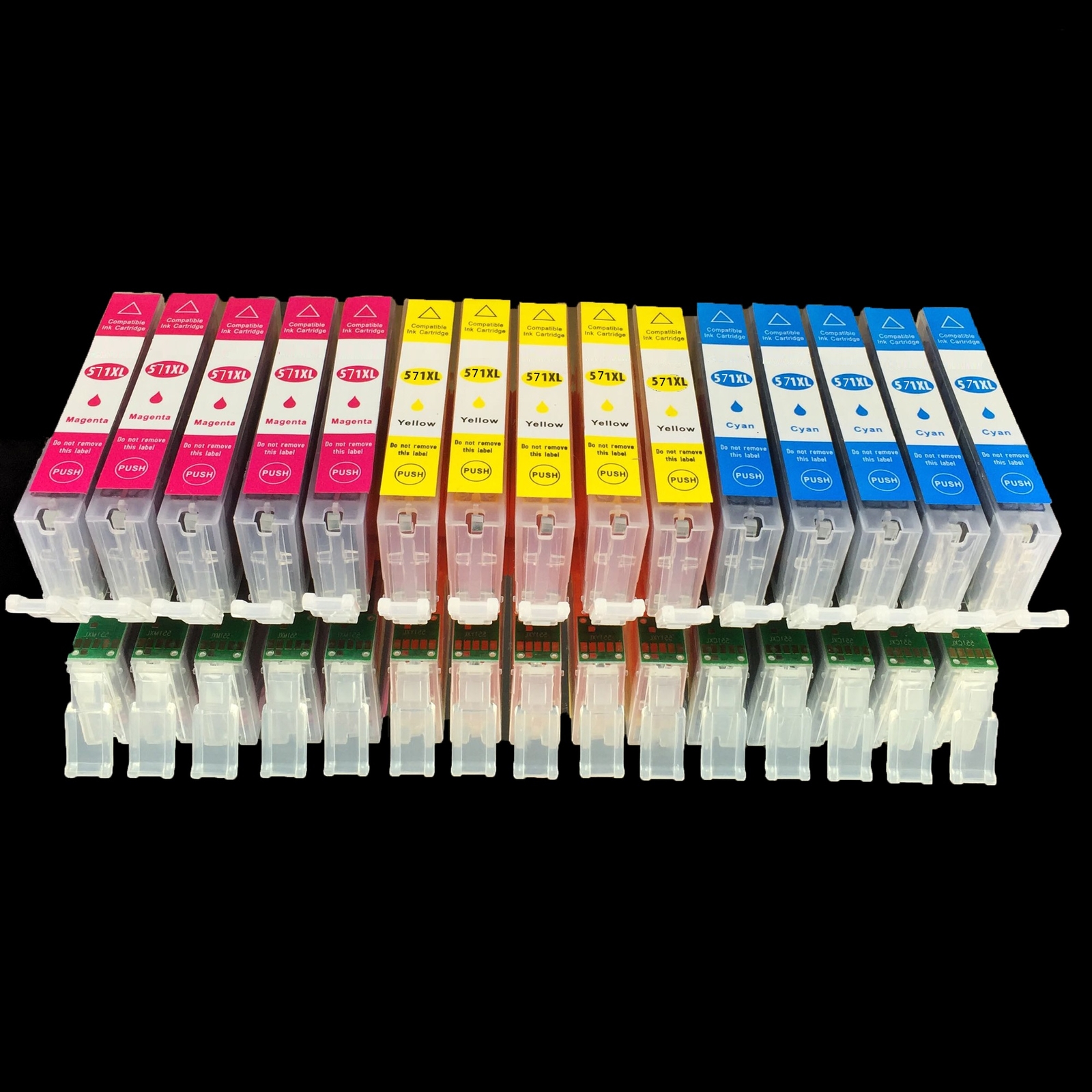 30x Cartuccia Colore R Canon Pixma MG-6852 TS-5053 TS-8051 TS-5055 TS-6051