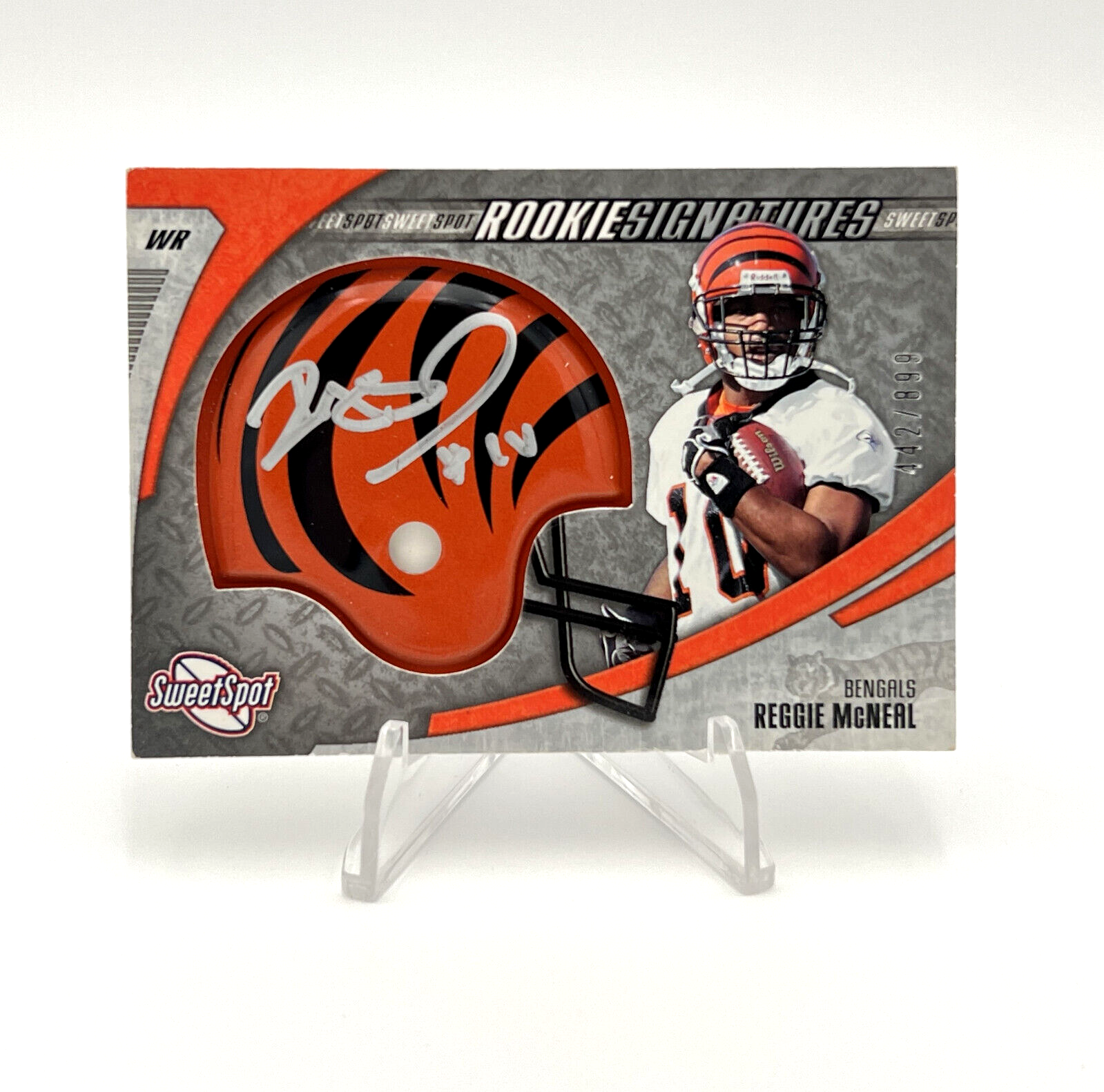 2006 UD- Reggie McNeal-Sweet Spot Rookie Signatures Auto /899-Cincinnati Bengals