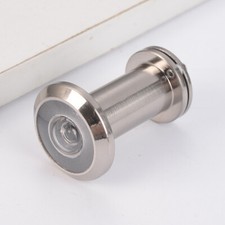 16mm Door Viewer Peephole Alloy Privacy Door Viewer for Security, Silver Tone