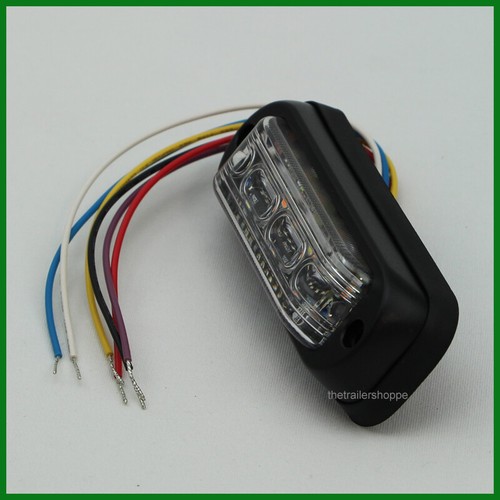Luz de advertencia estroboscópica de montaje en superficie de doble color ámbar blanco 12 LED - Imagen 2 de 5