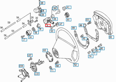 NEU MERCEDES BENZ C W202 LENKSÄULE SCHLOSS A2024620330 ORIGINAL | eBay