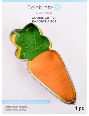 Carrot Shaped Cookie Cutter  4'' x 1.5'' Easter party bakeware Spring Farm party