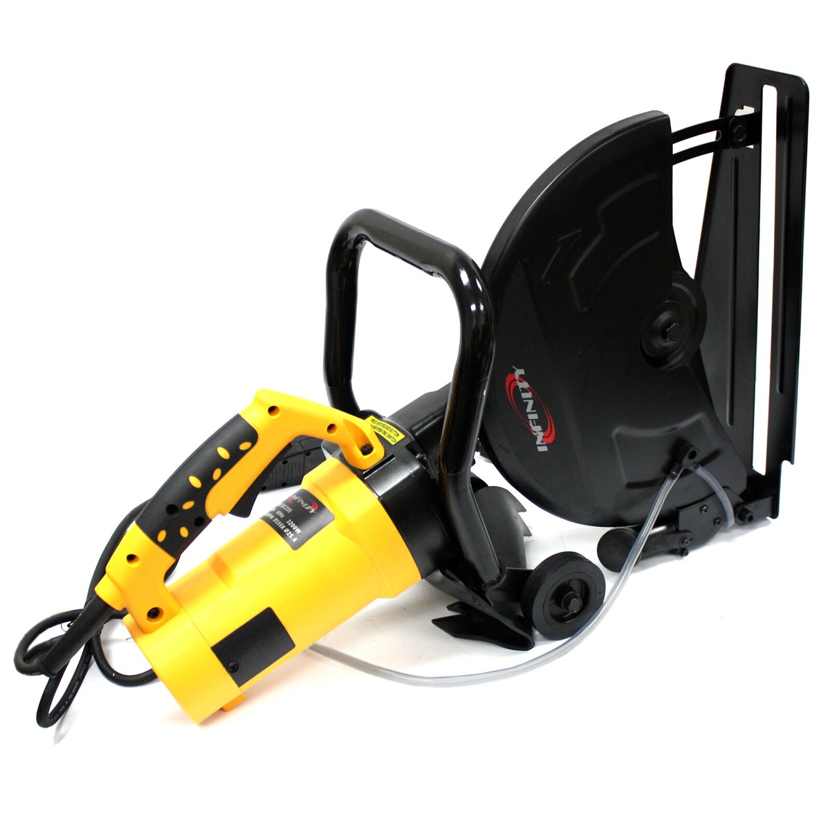 3200W Electric Concrete Circular Saw – 12" Diamond Blade, 4300 RPM, Wet/Dry Cutting With Water Line For Granite, Brick, Porcelain, Steel, And Wood