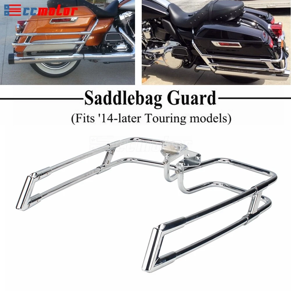 Rear Saddlebag Guard Rail For Harley Ultra Limited Electra Glide