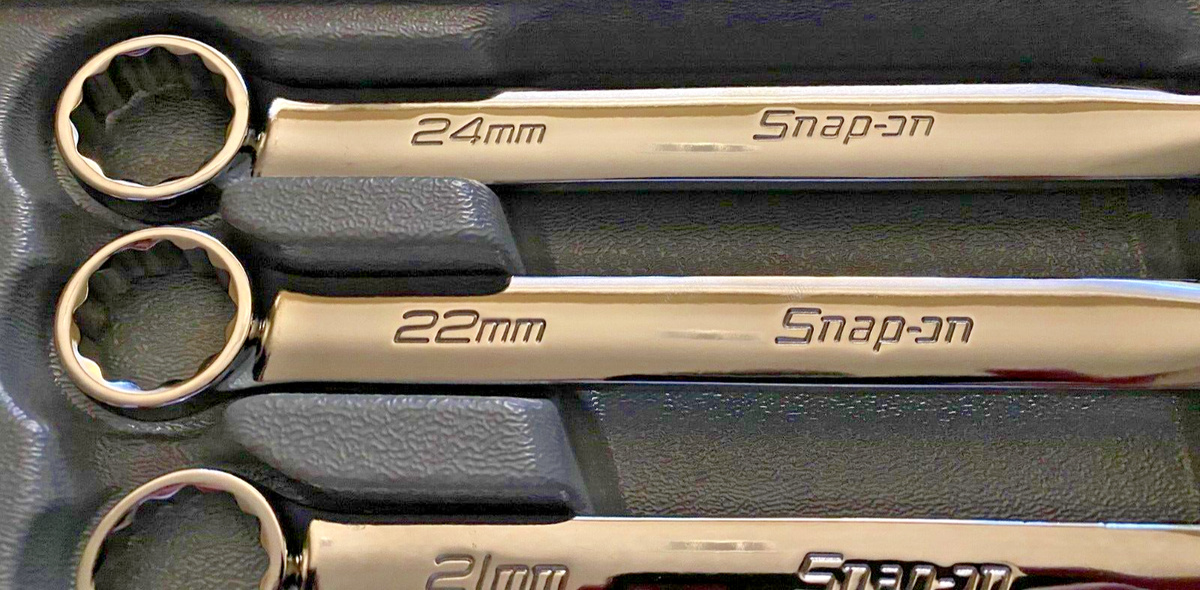 SNAP ON Tools USA NEW 7pc 12pt METRIC Flank Soft Grip Box SNAP ON Tools USA NEW 7pc 12pt METRIC Flank Soft Grip Box