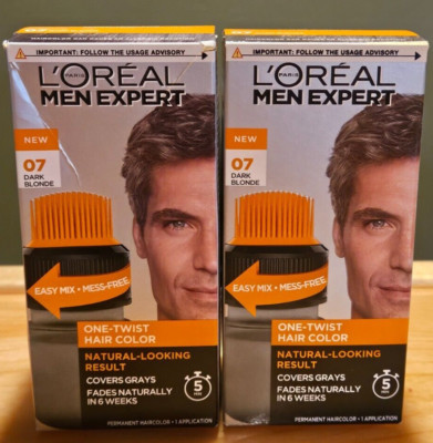 L'Oreal Men Expert - 07 DARK BLONDE (Pack of 2) One-Twist Hair Color Dye