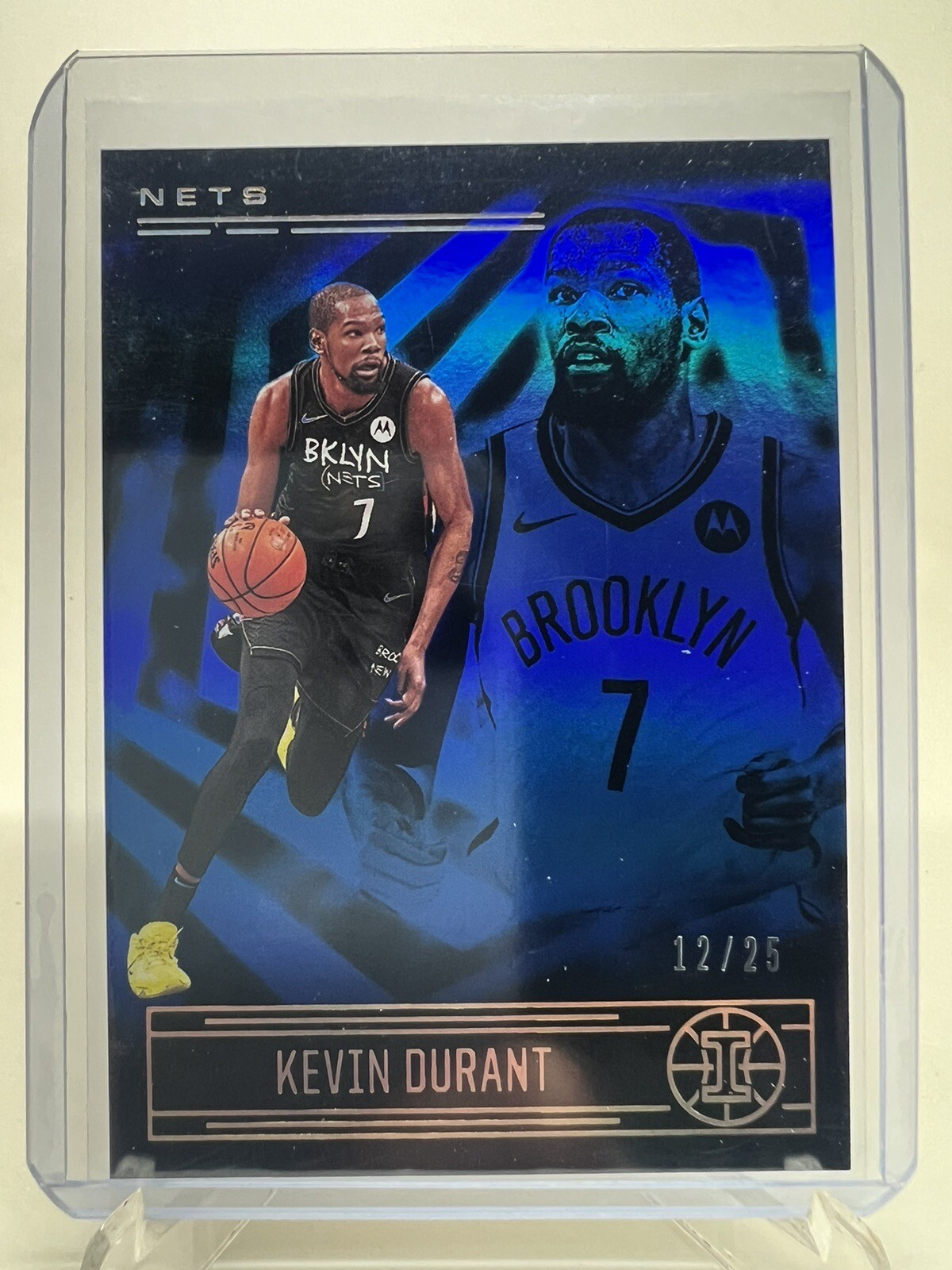 2020-21 Panini Illusions Basketball Kevin Durant /25 Trophy Collection Blue #40
