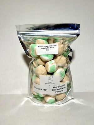Freeze Dried Taffy Apple Pie Saltwater  4 Oz Made Fresh