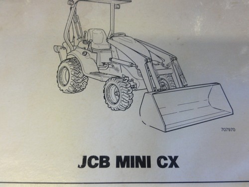 JCB Mini CX Loader Operator Manual 9811/0121 - Picture 2 of 7