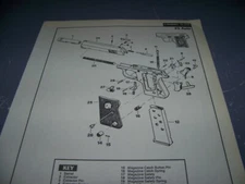 LOOKING GLASS 25 AUTO & LUGER CONVERSION UNIT..LEGEND/EXPLODED VIEW (640Y)