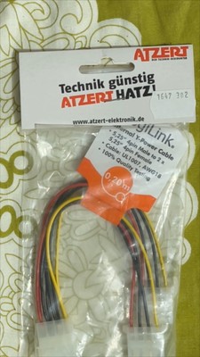 Logilink Internes Y Power Kabel 4 pin male to 4 pin female Modding PC