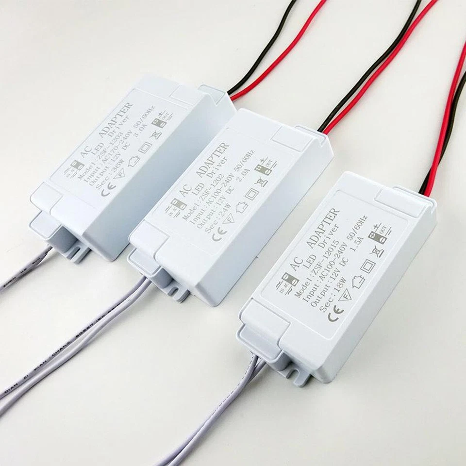 LED Driver Adapter AC 220-240V To DC12V Transformer Power Supply LED-Strip/Part - Image 4 of 4