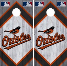 Baltimore Orioles Cornhole Wrap MLB Vintage Game Skin Set Vinyl Decal CO371
