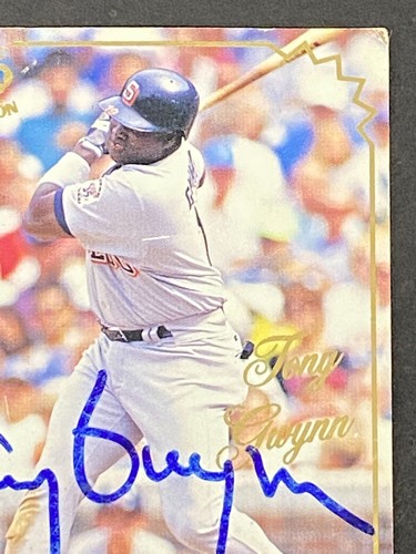 Tony Gwynn 1995 Pacific Collection Auto # 15 of 18 - Picture 3 of 10