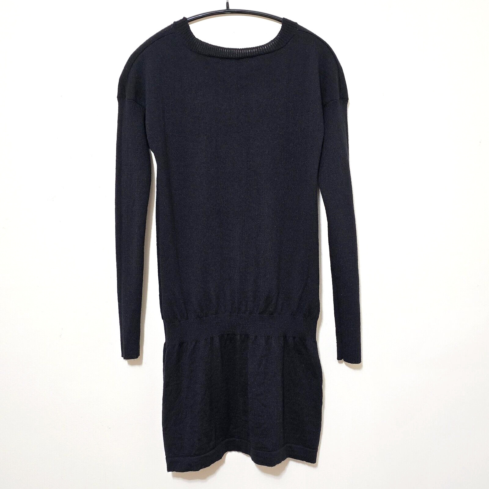 SmartWool Women S Black Knit Long Sleeve Elastic Waist Tabaretta Sweater Dress