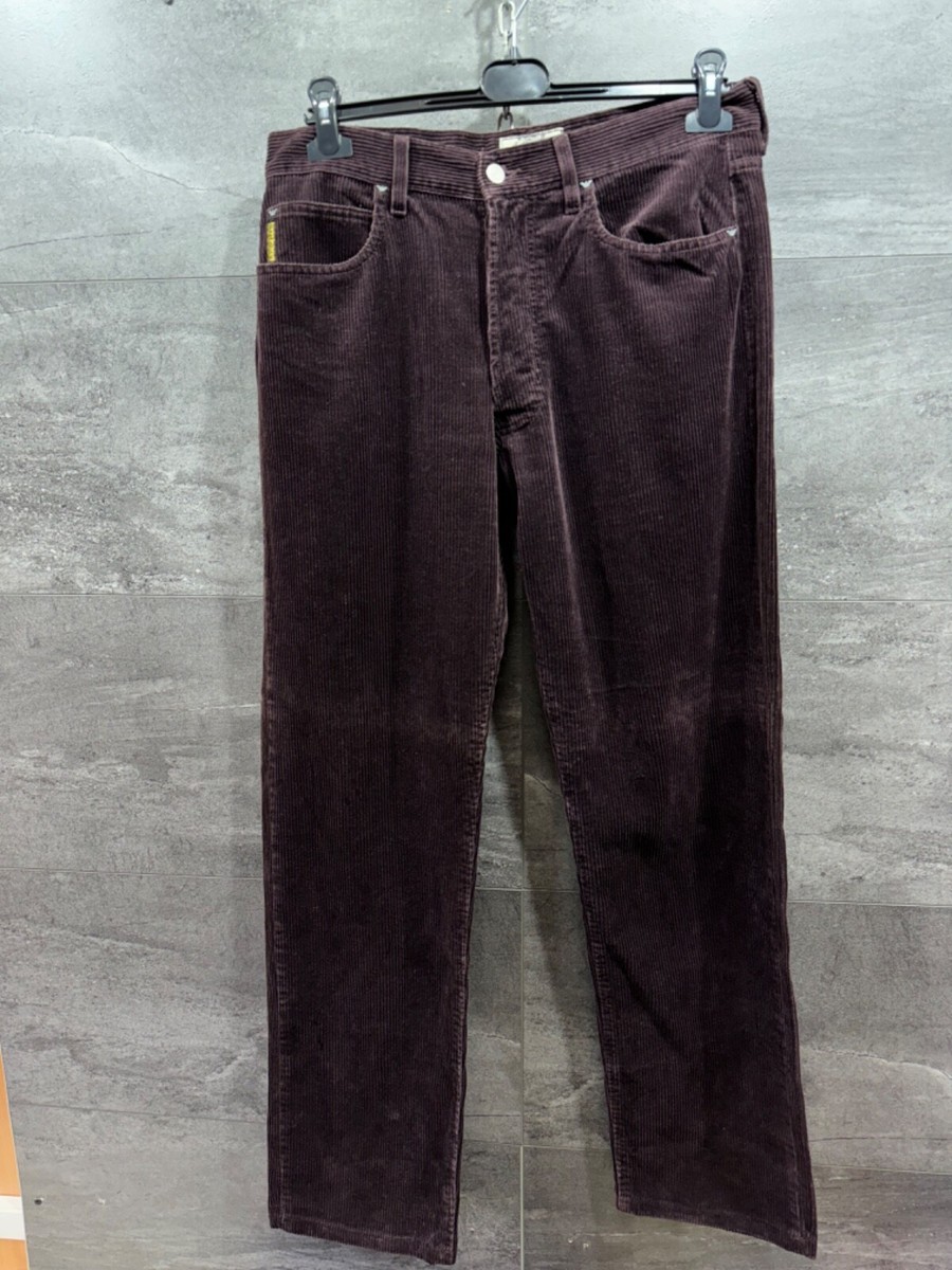 Armani Jeans Velvet Denim Luxury Pants Jean Corduroy Mens Size 34
