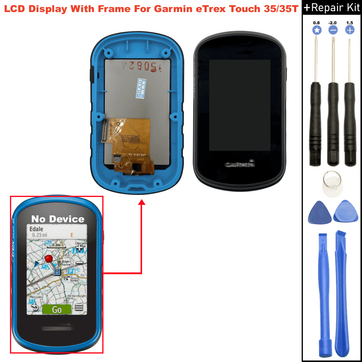 For GARMIN eTrex Touch 35/35T GPS Computer 2.6" LCD Screen Touch screen + Frame