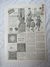 1919 VTG Orig Magazine Ad Clothing Fashions Girls Dresses Skirts Tops