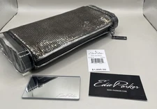 Edie Parker NWT Soft Lara Mesh Bronze Metallic Clutch Purse MSRP $1,695