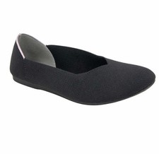 JSport Women's Doreen Comfortable Ballet Flat Shoe Black 6.5