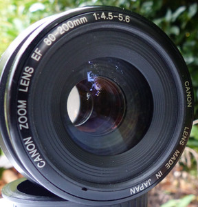 Canon EF 80-200mm F/4.5-5.6 Auto Focus Telephoto Zoom Lens + Canon Caps.