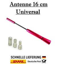 Universal 16 cm Pink Stab Autoantenne AM FM GPS - 3 Adapter M4 M5 M6 für Fiat