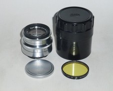 Biotar 2/58mm T CZJ Lens Exakta mount Heavy Body Pre-war Germany 17-blades