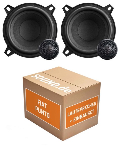 Lautsprecher Boxen Einbaupaket Heck Emphaser ECP-G4 Passend FüR Fiat Punto Evo |-image