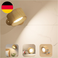 Feallive LED Wandleuchte Innen, Wandlampe Mit Akku 1 StüCk,Touch Control 3 Helli
