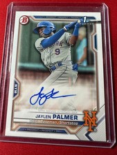 2021 Bowman Jaylen Palmer Auto 1st Bowman #PAPR-JP Mets 