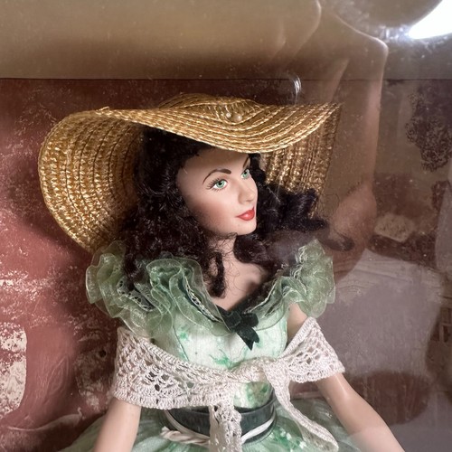 Gone With The Wind Scarlett O'Hara Franklin Green Dress Hat Vinyl Portrait Doll - Picture 3 of 12
