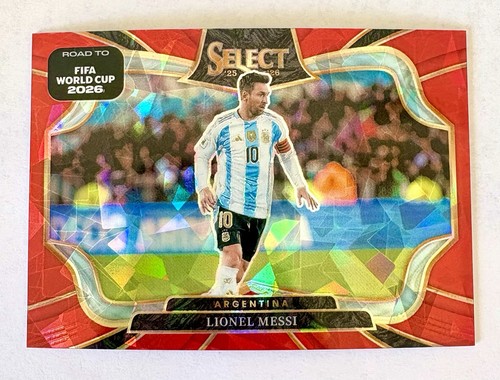 2025-26 Panini Select FIFA World Cup Lionel Messi Field Level Red Ice Prizm #210