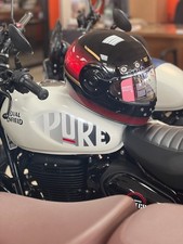 Royal Enfield Black Red Full Face Motorcycle ...