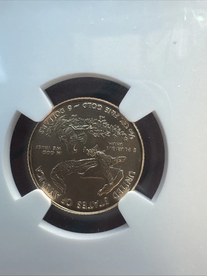 2015 $5 Gold 1/10 oz American Eagle NGC MS69 - Image 3 of 4