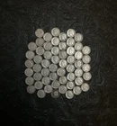 Roosevelt Silver Dimes Lot of 56 1946-1964 Mixed Dates and Mints 90% Silver