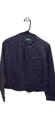 Vegan leather jacket women vintage